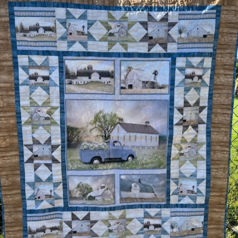 Twin truck quilt
